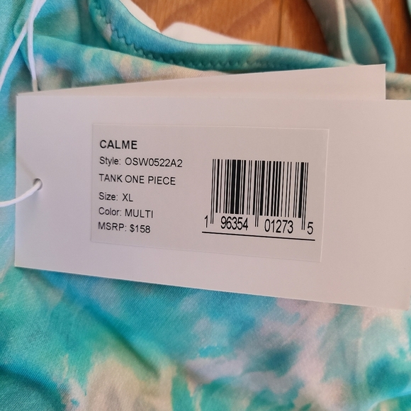 NWT Johnny Was Calme Tank Tie Dye Swimsuit One-piece size L MSRP $158 - Picture 2 of 2